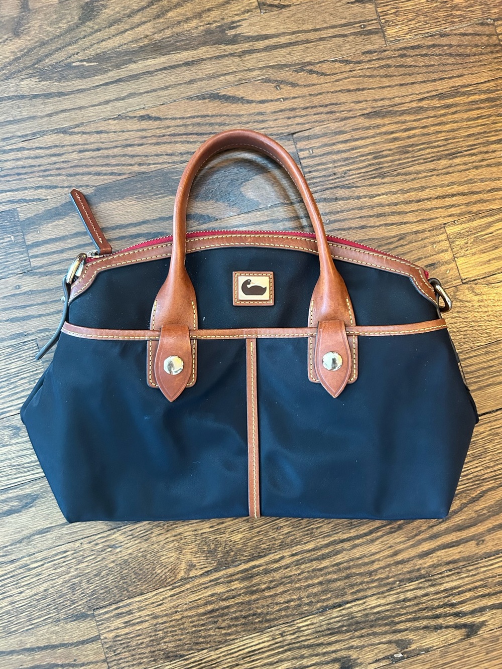 Dooney Bourke Camden Nylon Satchel Black